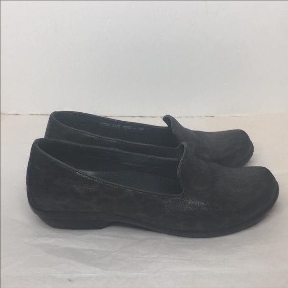 Dansko Olivia Metallic Leopard Print Tailored Flat - Picture 2 of 9